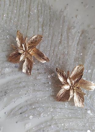 Сережки квіти, сережки квіти4 фото