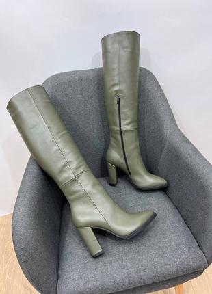 Ексклюзивні чоботи з натуральної італійської шкіри6 фото