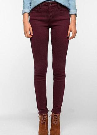 G:21 бордові джинси скінні skinny s-м