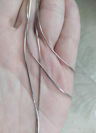 Сережки довгі, серьги длинние 6