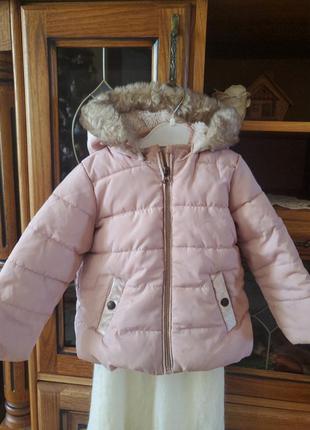 Курточка зимова для дівчинки 12-18міс