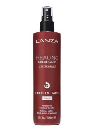 Спрей для защиты цвета окрашенных волос healing colorcare color attach step 1