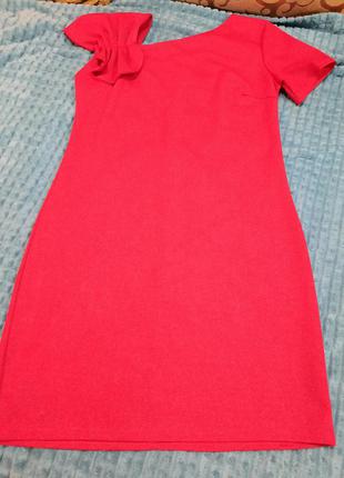 Платье красное блестящее2 фото