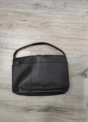 Чёрная косметичка avon органайзер для мелочей экокожа маленькая сумочка2 фото