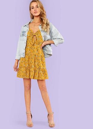 Легкое платье в цветочек