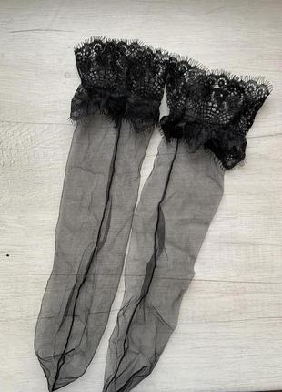 Женские носки из сетки и кружева
