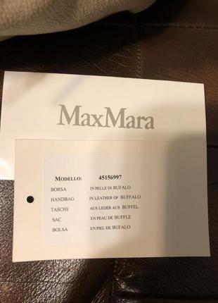 Большая кожаная сумка итальянского бренда max mara4 фото