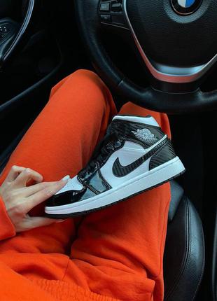 Nike air jordan 1 retro ‘carbon fiber’ женские кроссовки найк аир джордан