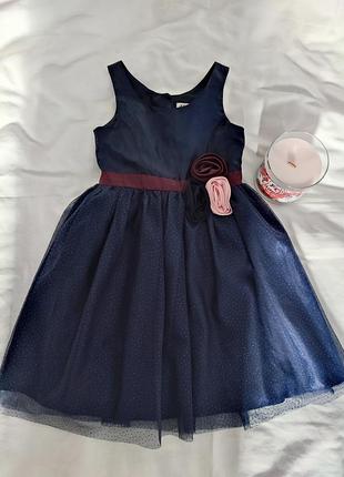 Неймовірна гарна святкова сукня з трояндами та фатіновою спідничкою h&m