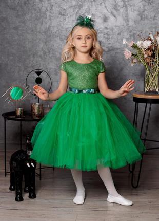 Ялинка новий рік свято зелена сукня2 фото