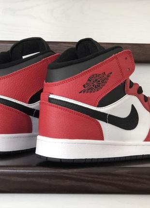 Р.41-46  кроссовки nike air jordan (красно/бело/черные) ks 10972 4