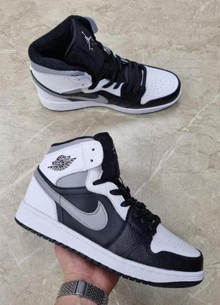 Р.43 кроссовки  nike air jordan (черно/бело/серые) ks 10975