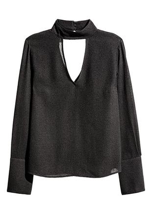 Оригинальная креповая блузка от бренда h&m 0430483001 разм. 402 фото