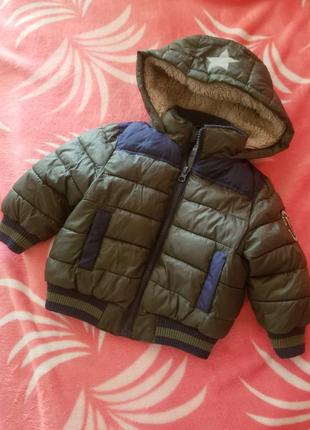 Зимова куртка курточка на хлопчика до 1го року