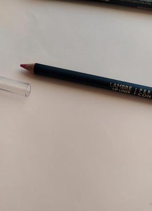 Олівець для губ lambre 11/контурний олівець для губ ламбре 11/perfect contour lip liner/рожевий олівець для губ4 фото