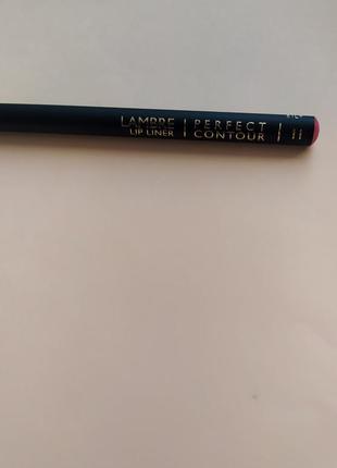 Олівець для губ lambre 11/контурний олівець для губ ламбре 11/perfect contour lip liner/рожевий олівець для губ5 фото