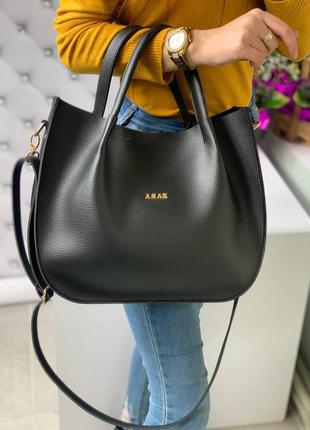 Зручна напівкругла чорна сумочка жіноча, жіноча сумка шикарна зручна чорна