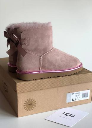 Зимові уггі ugg pink mini7 фото