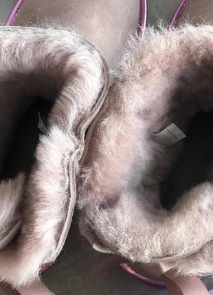 Зимние угги ugg mini pink6 фото