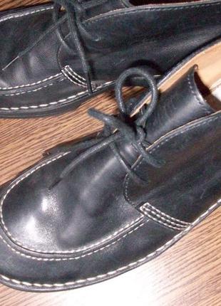 Рр 39-25,5 см фирменные ботинки туфли clarks кожа1 фото