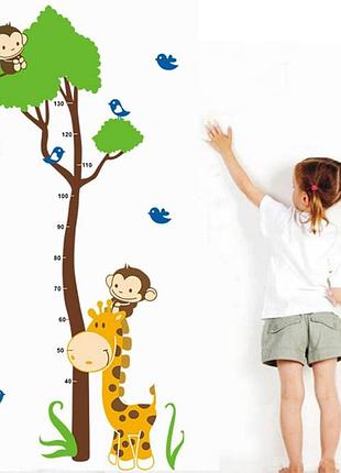 Інтер'єрна наклейка на стіну дитяча - ростомір звірята