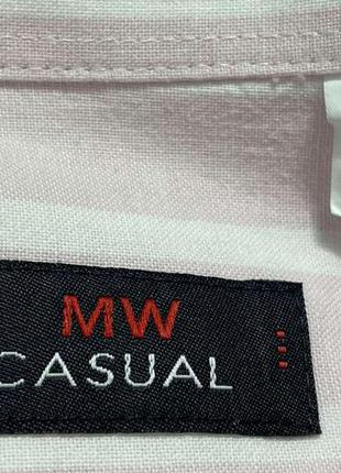 Рубашка mw casual, man's world, лен+хлопок, xxl-xxxl, как новая!3 фото