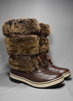 Ugg australia lilyan чоботи черевики зимові жіночі уггі шкіра овчина цигейка. оригінал. 41-42 р/27 см2 фото