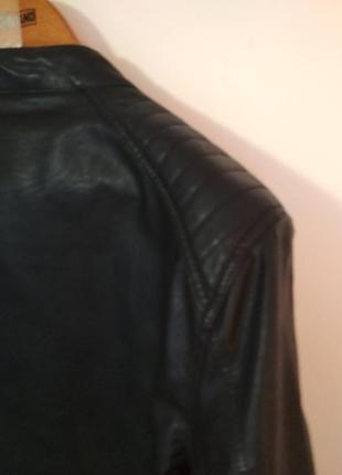 Кожанка кожаная куртка курточка пиджак жакет косуха4 фото
