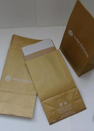 Пакет конверт подарочный бумажный -yves rocher ив роше