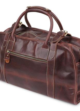 Кожаная дорожная сумка vintage 14265 коричневый