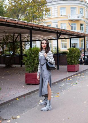 Женские кожаные ботинки, разные цвета