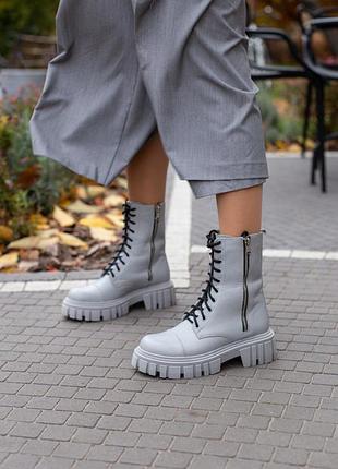 Женские кожаные ботинки, разные цвета