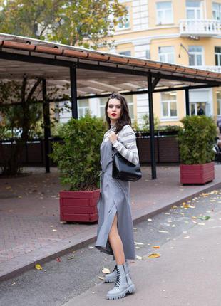 Женские кожаные ботинки, разные цвета