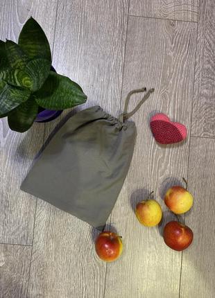 💫 эко мешочек, эко торба, тканевый многоразовый мешок для продуктов, хранения1 фото