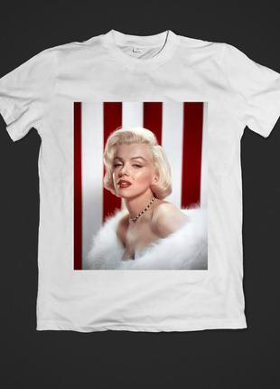 Футболка youstyle marilyn monroe 0053 l white