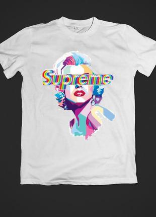 Футболка youstyle monroe supreme 0306 m white1 фото