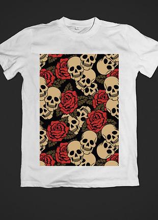 Футболка youstyle sculls 0347 m white