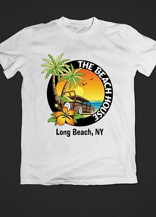 Футболка youstyle the beach house 0358 m white