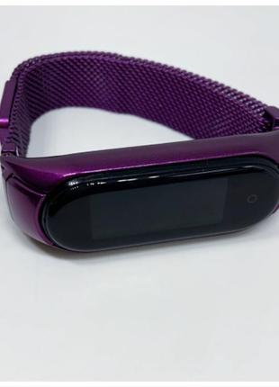 Ремінець mi band 3 mi smart band 4 mi smart band 5 mi smart band 6 міланська петля на магніті ⛓🧲