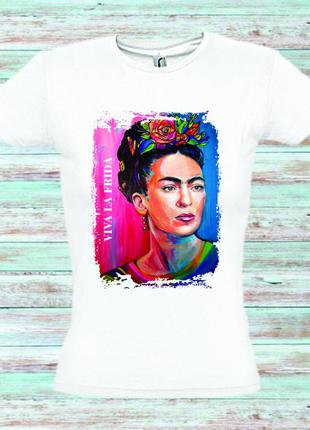 Футболка youstyle frida kahlo 0025 xxl white