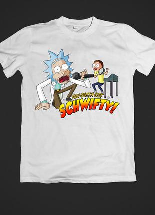 Футболка детская с принтом rick and morty