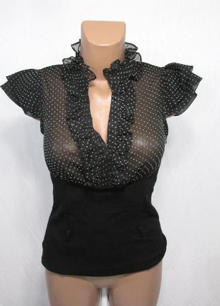 Блузка morgan, полупрозрачная, 36 (s), отл сост!