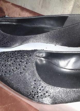 Туфли-лодочки женские, новые, стелька 24 см, на низком ходу4 фото