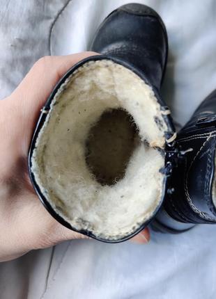 Итальянские кожаные зимние полусапоги, ботинки4 фото