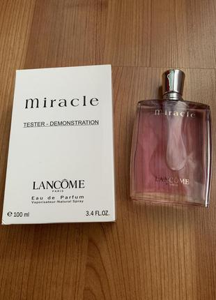 Lancome miracle tester 100 ml.