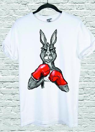 Футболка с печатью roger boxing kangaroo1 фото