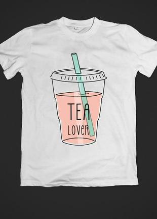 Футболка женская с принтом tea lover1 фото