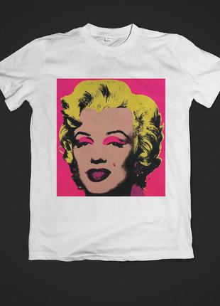 Футболка женская с принтом andy warhol_monroe