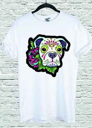 Футболка youstyle boxer skull 0076 s white