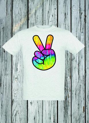 Футболка youstyle psychedelic 0164 xl light gray1 фото